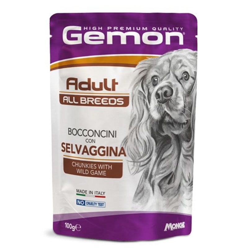 Gemon Dog Adult All Breeds Bocconcini SELVAGGINA