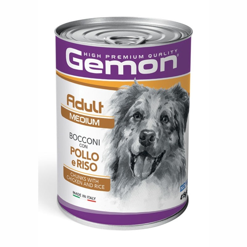 Gemon Dog Medium Adult Bocconi POLLO e RISO