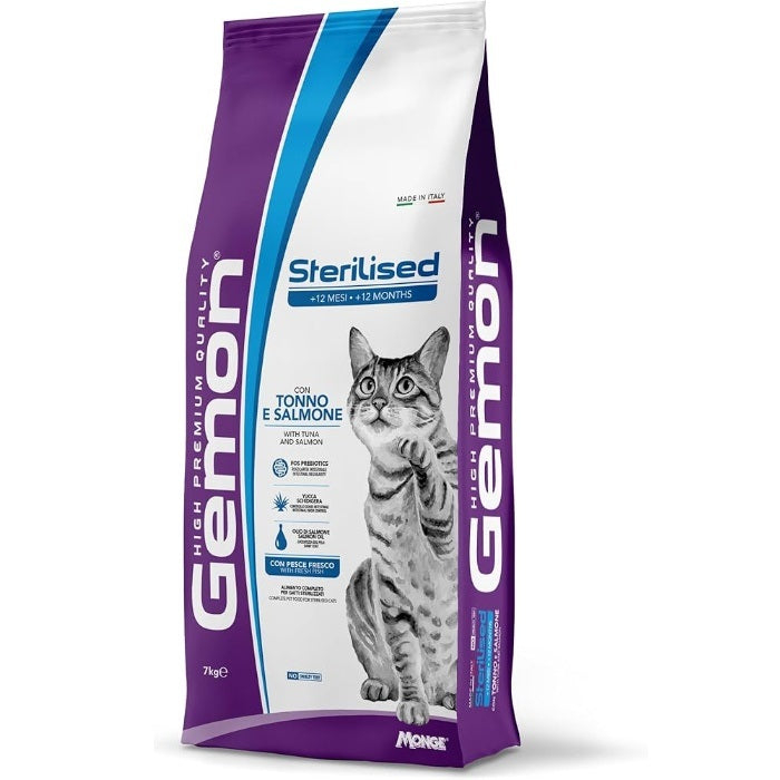 Gemon Cat Adult Sterilised TONNO e SALMONE