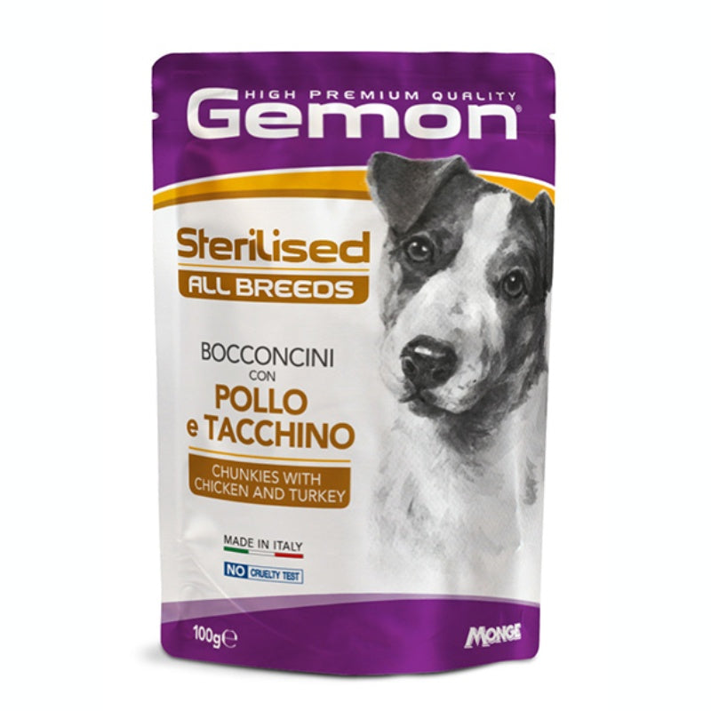Gemon Dog All Breeds Sterilised Bocconcini POLLO e TACCHINO