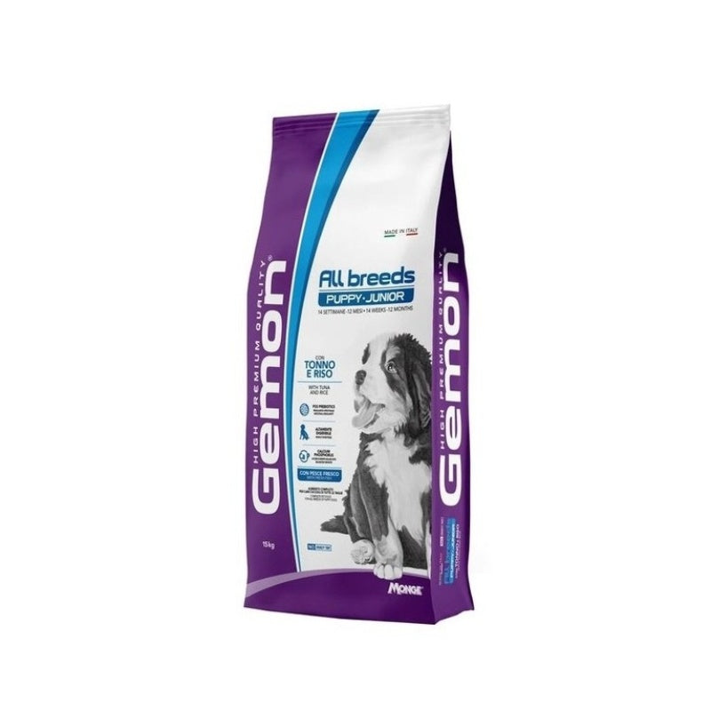 Gemon All Breeds Puppy and Junior TONNO e RISO