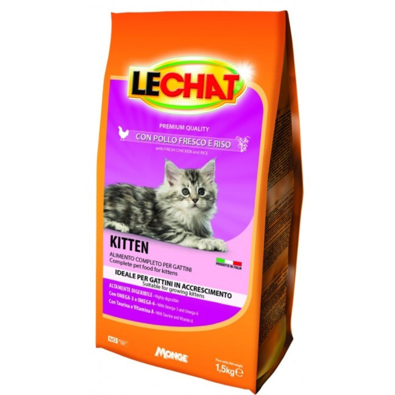 Lechat Croccantini Kitten POLLO FRESCO e RISO