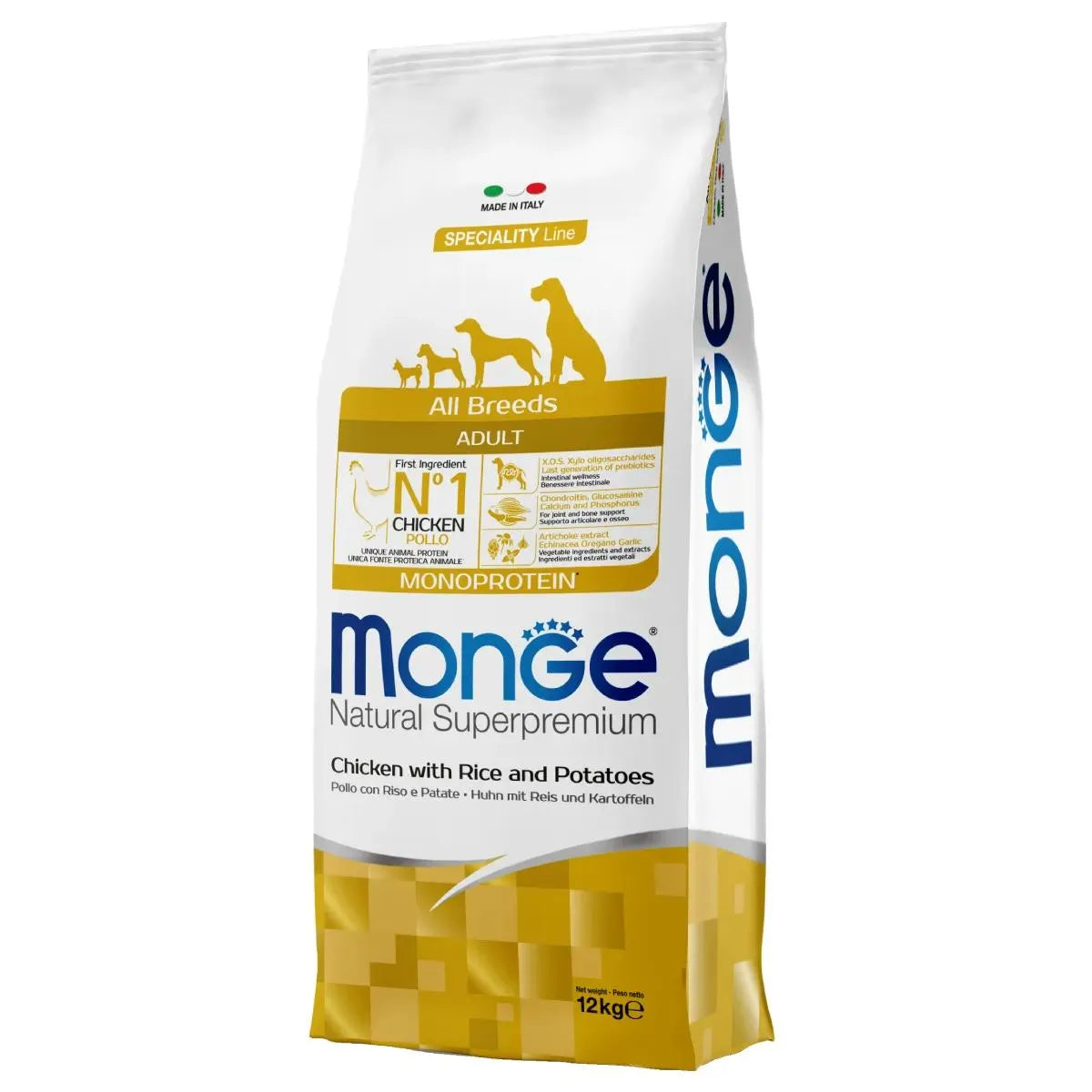 Monge Natural Superpremium Adult All Breeds POLLO,RISO e PATATE