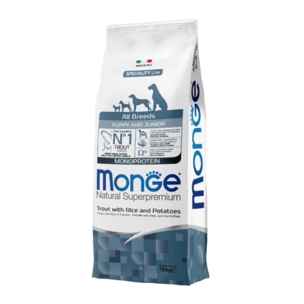 Monge Natural Superpremium Puppy&Junior All Breeds TROTA