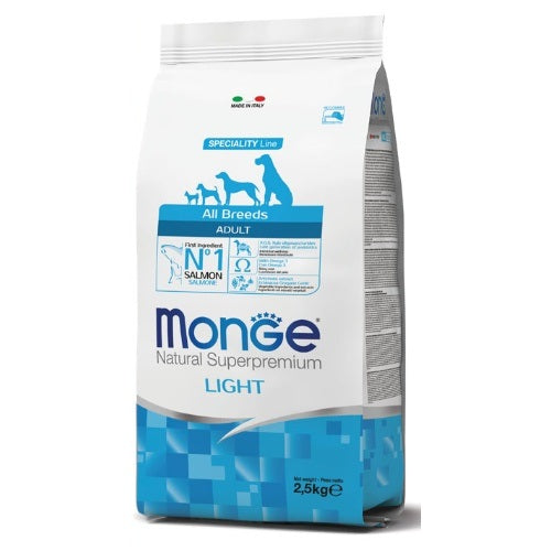 Monge Natural Superpremium LIGHT Adult All Breeds SALMONE